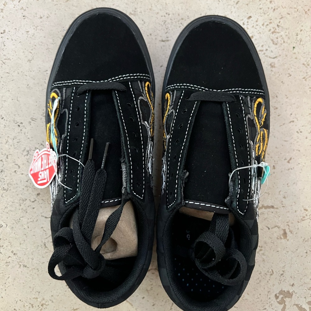 VANS ComfyCush Old Skool Ignition Black/Black Skate Shoes - Picture 7 of 11